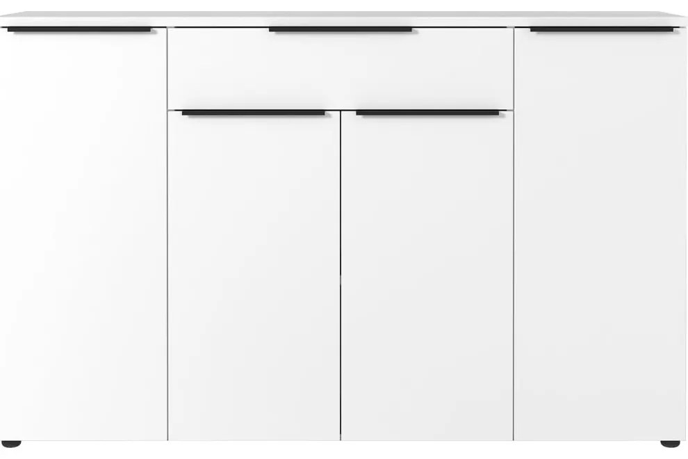 Fehér alacsony komód 161x101 cm Mailand – Germania