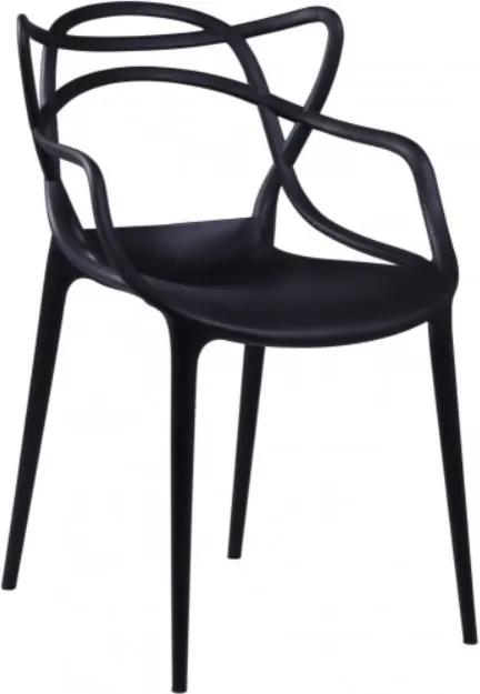 Fekete müanyag szék TOBY
