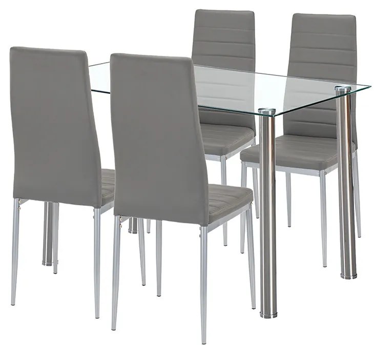 Mateo 4+1 étkező garnitúra szürke-szürke