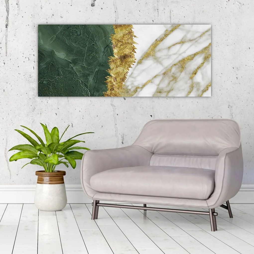 Kép - Zöld márvány N⁰1 (120x50 cm)