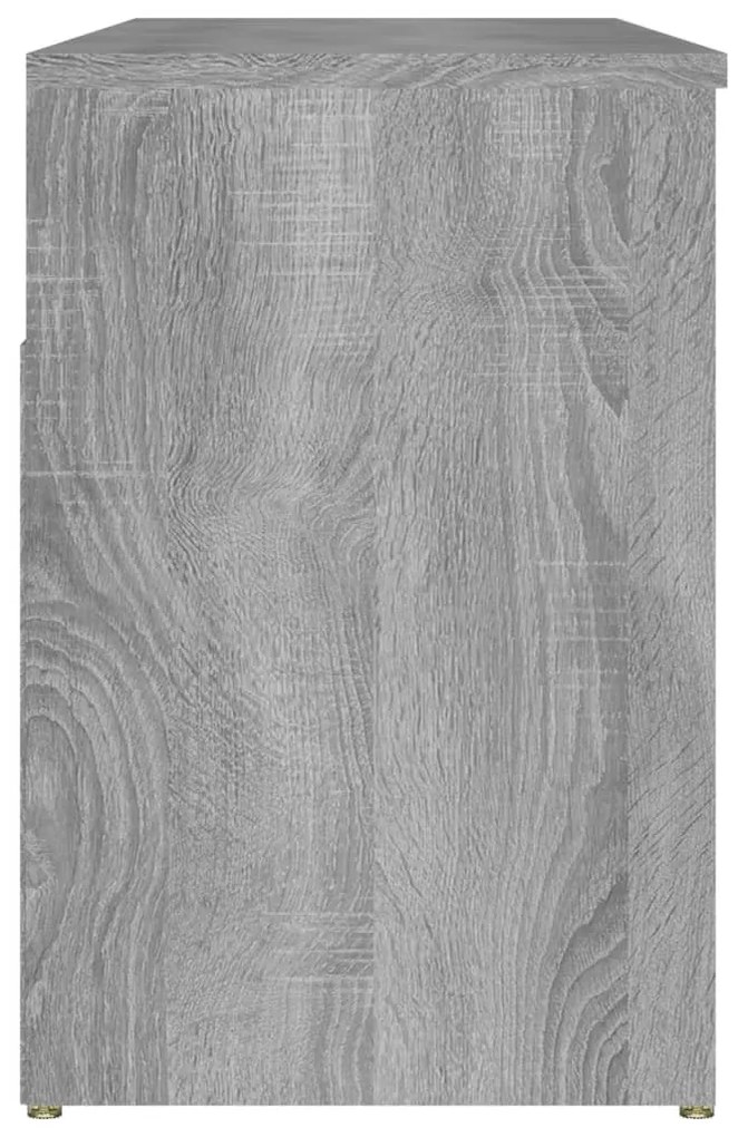 szürke sonoma színű cipőtároló pad 105 x 30 x 45 cm