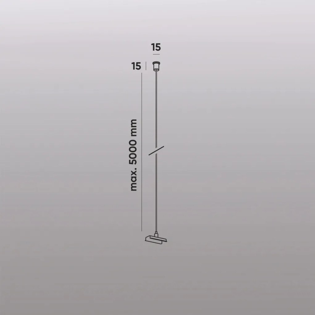 TR/EU-2127-BK Mechanical suspension for the SMART BASE TR/EU-ack, IP20, 5 m, black, aluminum — TR/EU-2127-BK