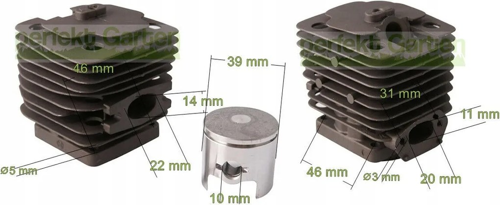 39 mm-es henger dugattyús fűrész Al-ko Alko Arebos BKS38