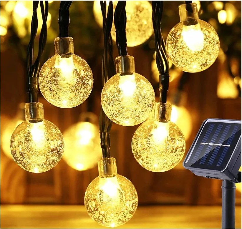 Girlanda Moxled 900 cm napelemes Lámpa 60 Fénypont