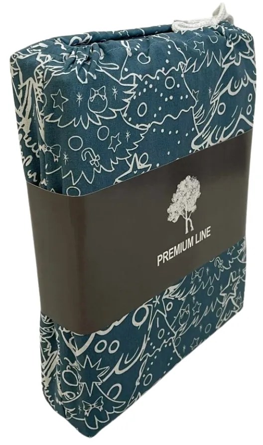 Pamut ágynemű FROSTLINE kékeszöld Ágyneműhuzat mérete: 70 x 90 cm | 140 x 200 cm