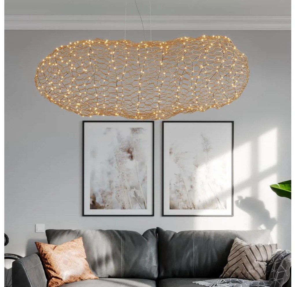 ByRydens 4201260-6501 - LED Csillár zsinóron HAYDEN LED/20W/230V arany