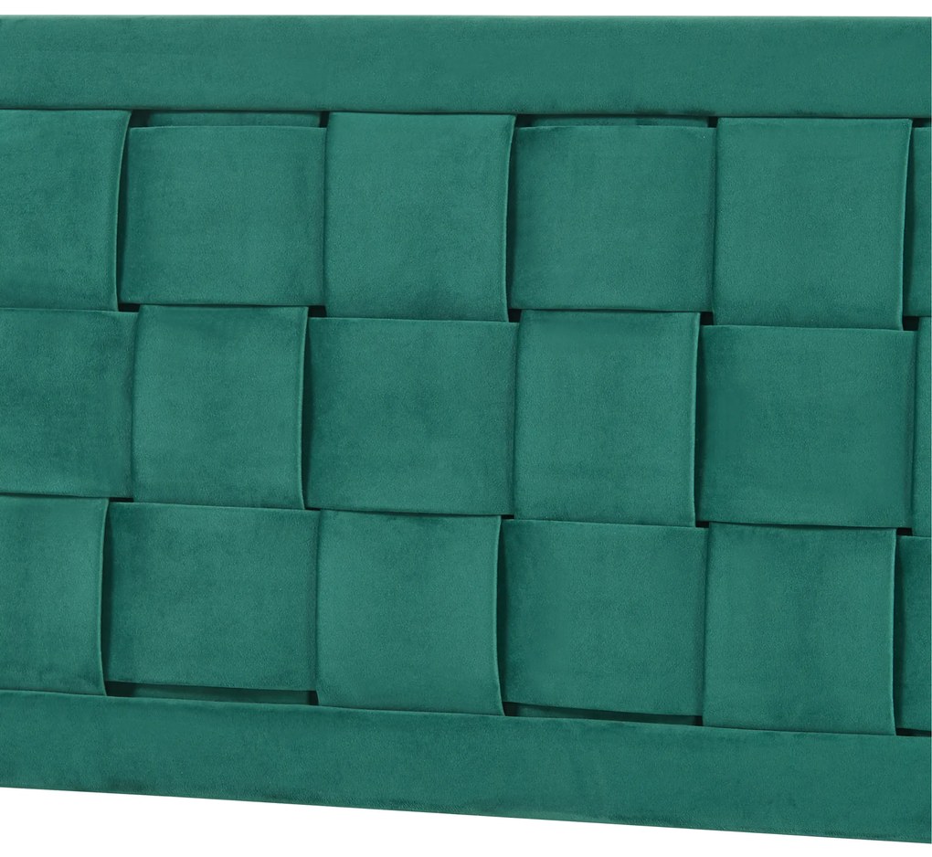 Fejtámla Tervo 180x45 cm bársony zöld [en.casa]