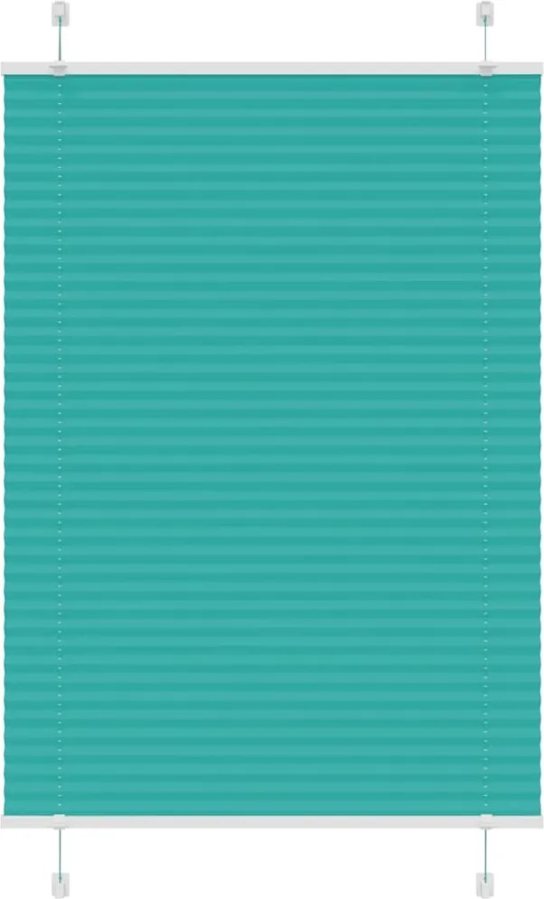 vidaXL pliszírozott redőny Benzinzöld 85x150 cm szövetszélesség