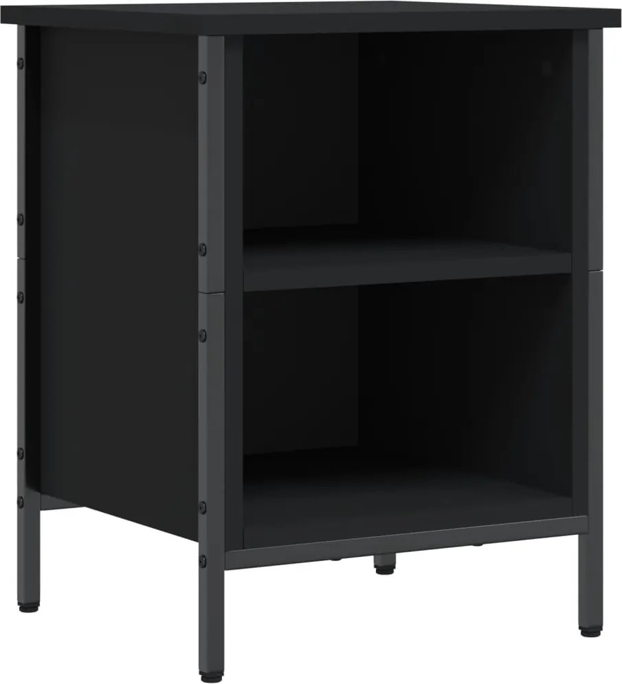 vidaXL fekete szerelt fa cipőszekrény 38 x 35 x 50 cm