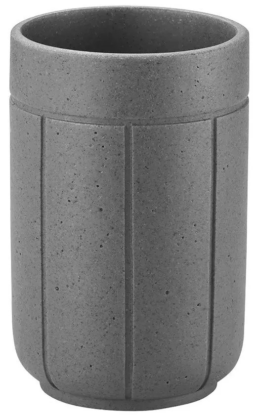 Szürke poligyanta fogkefetartó pohár Kua – Blomus