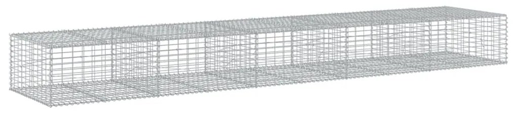 horganyzott vas gabion kosár fedéllel 500 x 100 x 50 cm