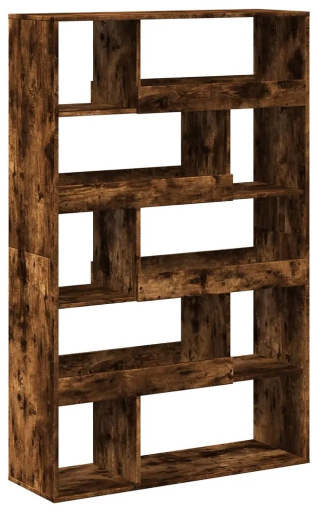 füstös tölgy színű szerelt fa könyvespolc 100 x 33 x 156,5 cm