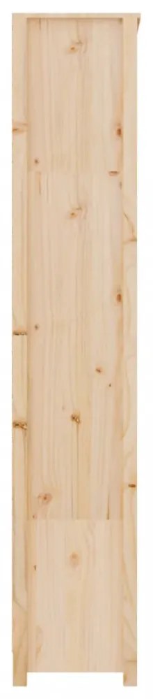 tömör fenyőfa könyvszekrény 80 x 35 x 183 cm