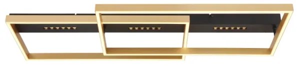 Globo 48461-54 - LED mennyezeti lámpa LUFFY LED/54W/230V fekete/arany