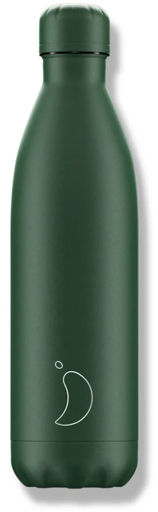 Termosz Chilly's Bottles - teljesen zöld - matt 750ml, Original kiadás