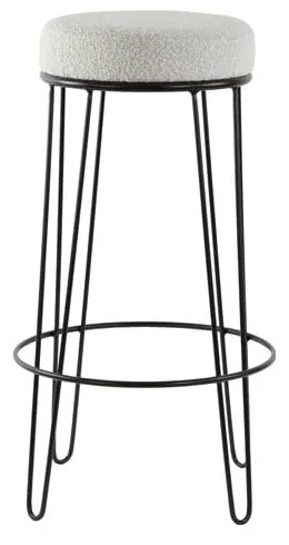 Fehér kárpitozott bárszék (ülésmagasság 73 cm) Alice – Light &amp; Living