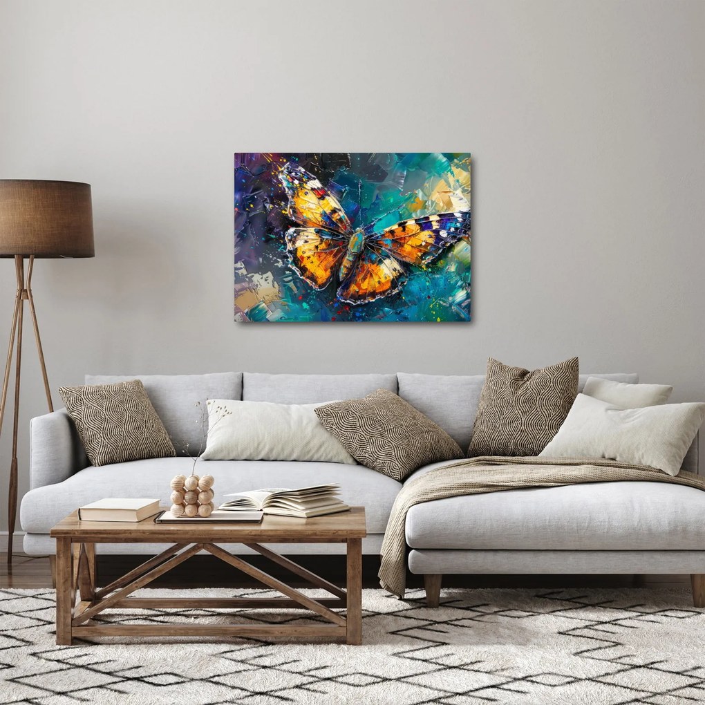 Kép - Pillangó, olajfestmény (70x50 cm)
