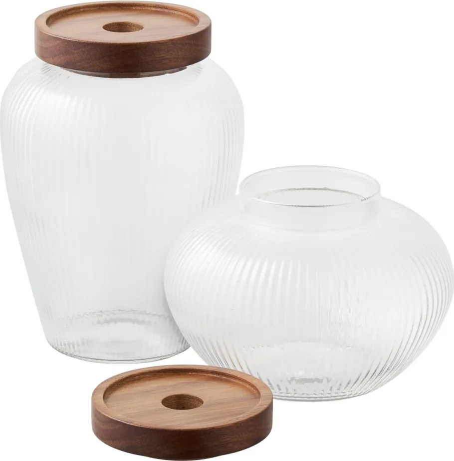 Maya üveg tárolódoboz, 2-es szett