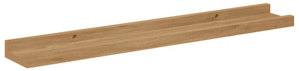 vidaXL Falpolc polcokkal tárolóval 2 pcs Barna 60 x 9 x 3 cm Faanyag