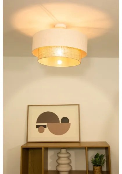 NATIA felületre szerelhető csillár 1xE27/60W/230V átm. 45 cm fehér/barna