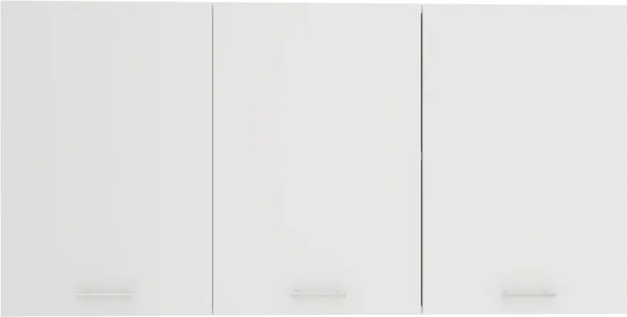 Ebru 3 ajtós felső konyhaszekrény, Fehér, 120 x 30 x 60 cm