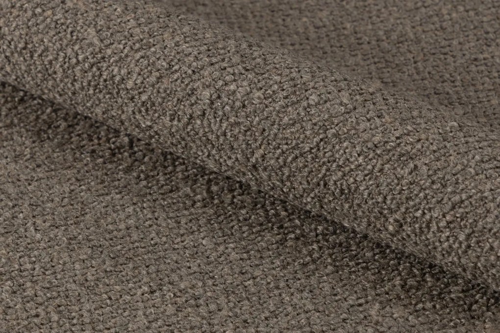 MAZZONI EXPORT AVLO Barna Taupe (Monza 40 szövet)/lakkozott tölgyfa váz - RETRO BOUCLÉ FA SZÉK NAPPALIBA ÉTKEZŐBE KONYHÁBA