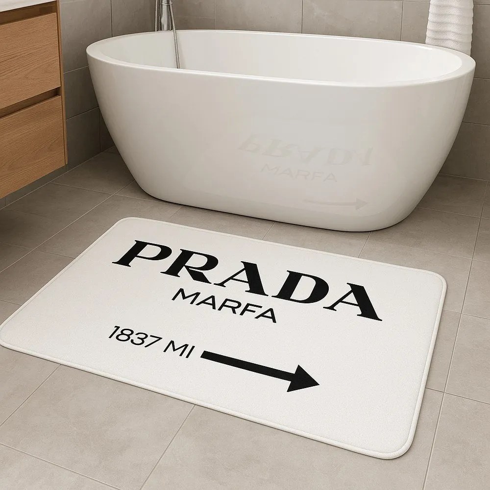 Fehér bársony fürdőszobai kilépő szett 2 db-os 60x100 cm Prada – Mila Home