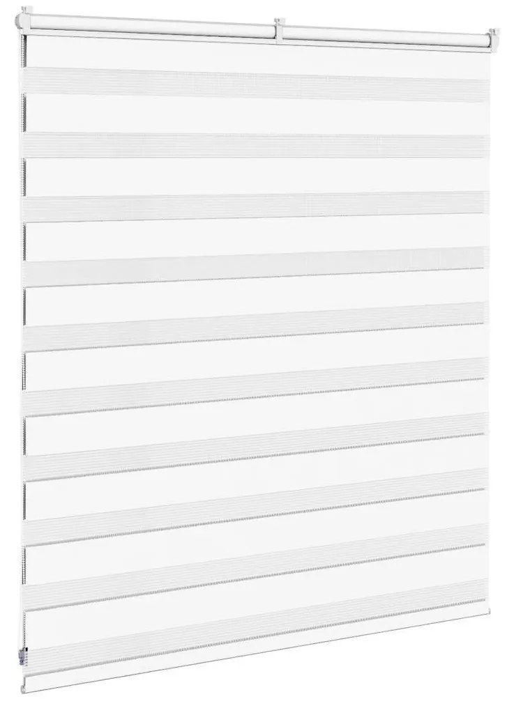 zebrafüggönnyel fehér szövetszélesség 120,9 cm poliészter