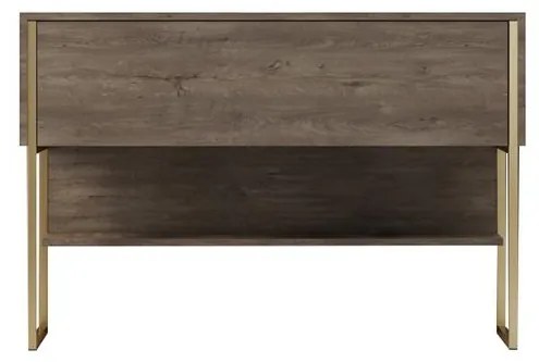 Komód Luxe - Gold, Walnut