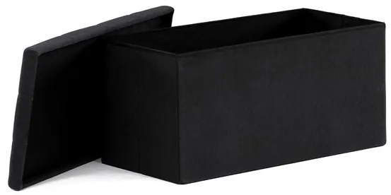 Fekete kordbársony Tárolós Puff. TAB-472 BK6