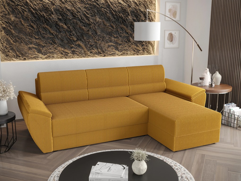 Sarok ülőgarnitúra Radiant L2 (sárga) (J). 1057464