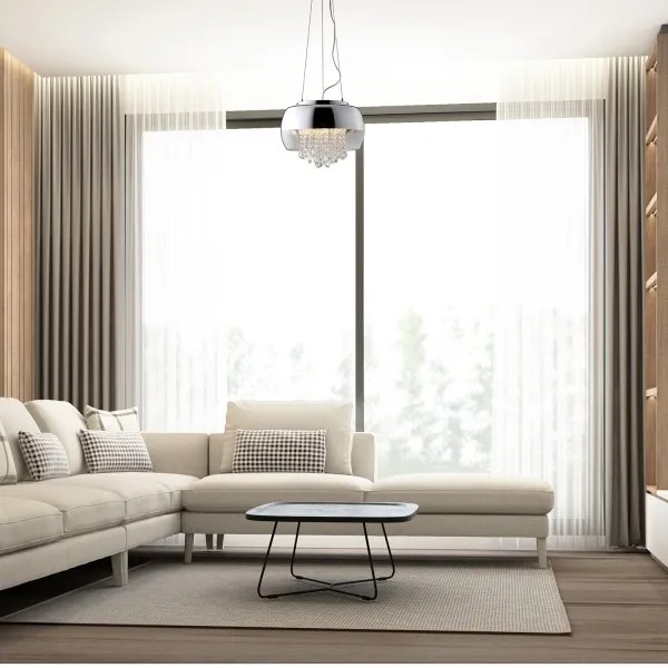 LED Csillár zsinóron LUNA 1xE14/40W/230V