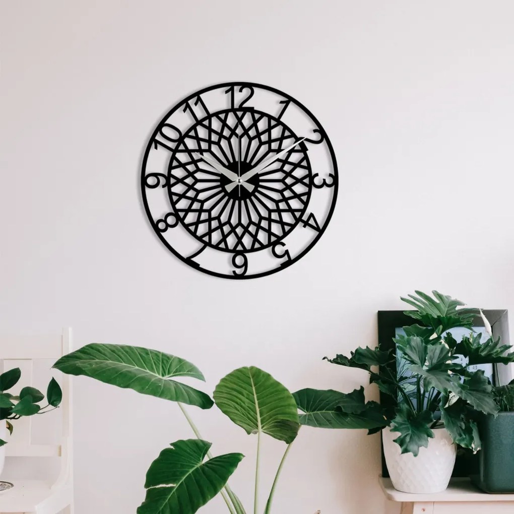 Enzoclock fém falióra, 48×48 cm – S009