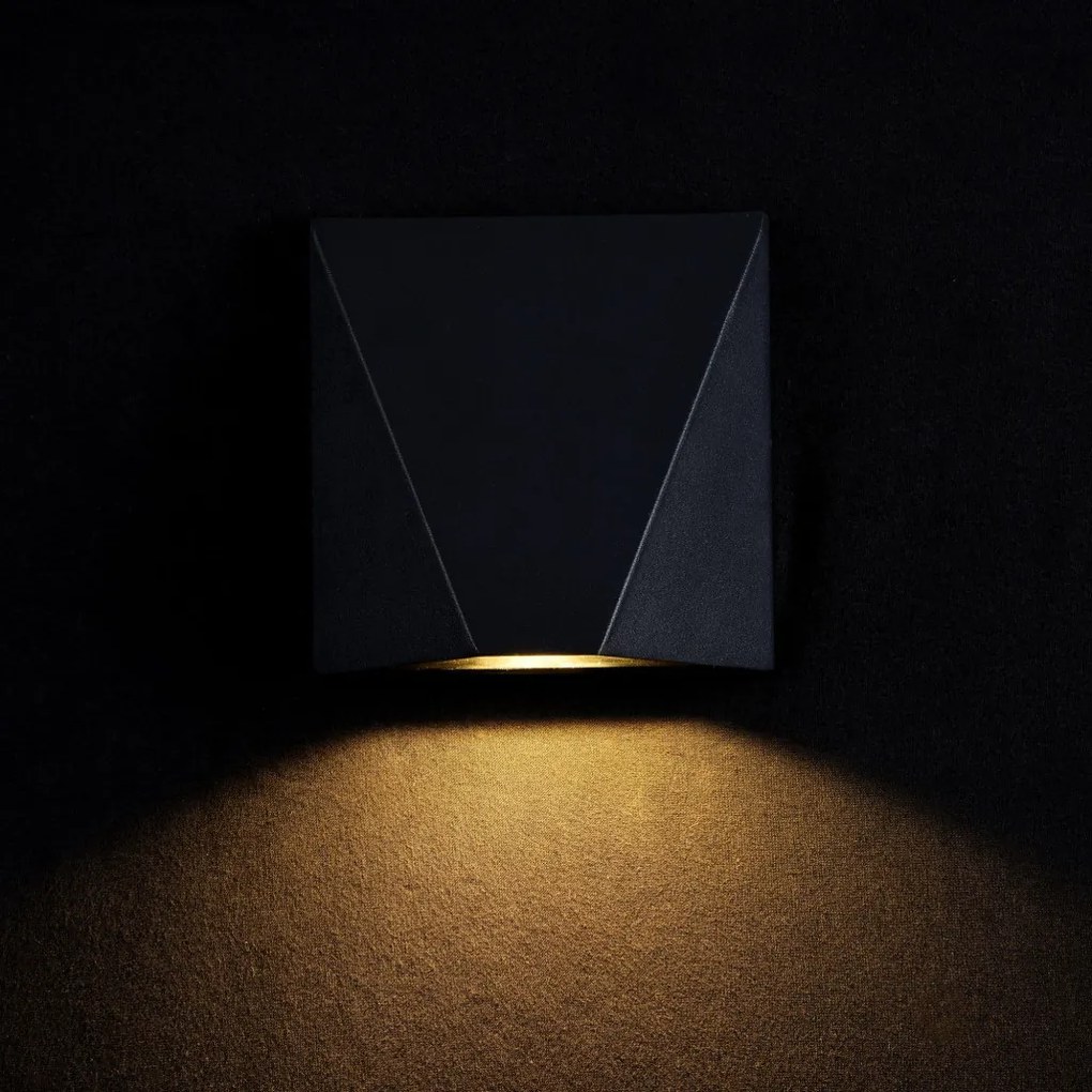 MAYTONI O577WL-L5B BEEKMAN Modern Kültéri Fali Lámpa Fekete LED IP54