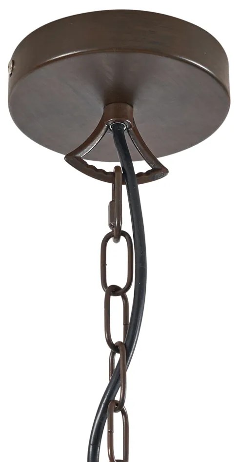 Klasszikus csillár rozsdabarna 5-lámpás - Giuseppe