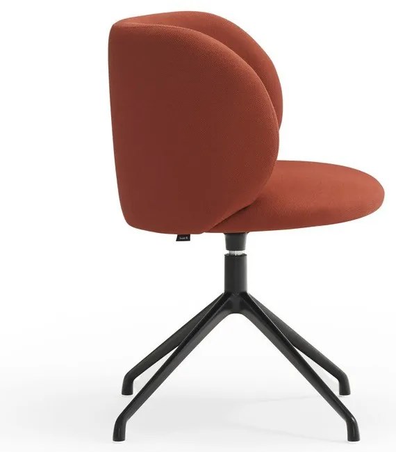 Téglavörös kárpitozott étkezőfotel Mogi – Teulat