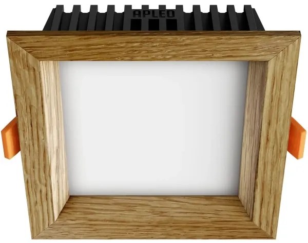 APLED - LED Lámpa SQUARE WOODLINE LED/6W/230V 4000K 12x12 cm tölgy tömör fa