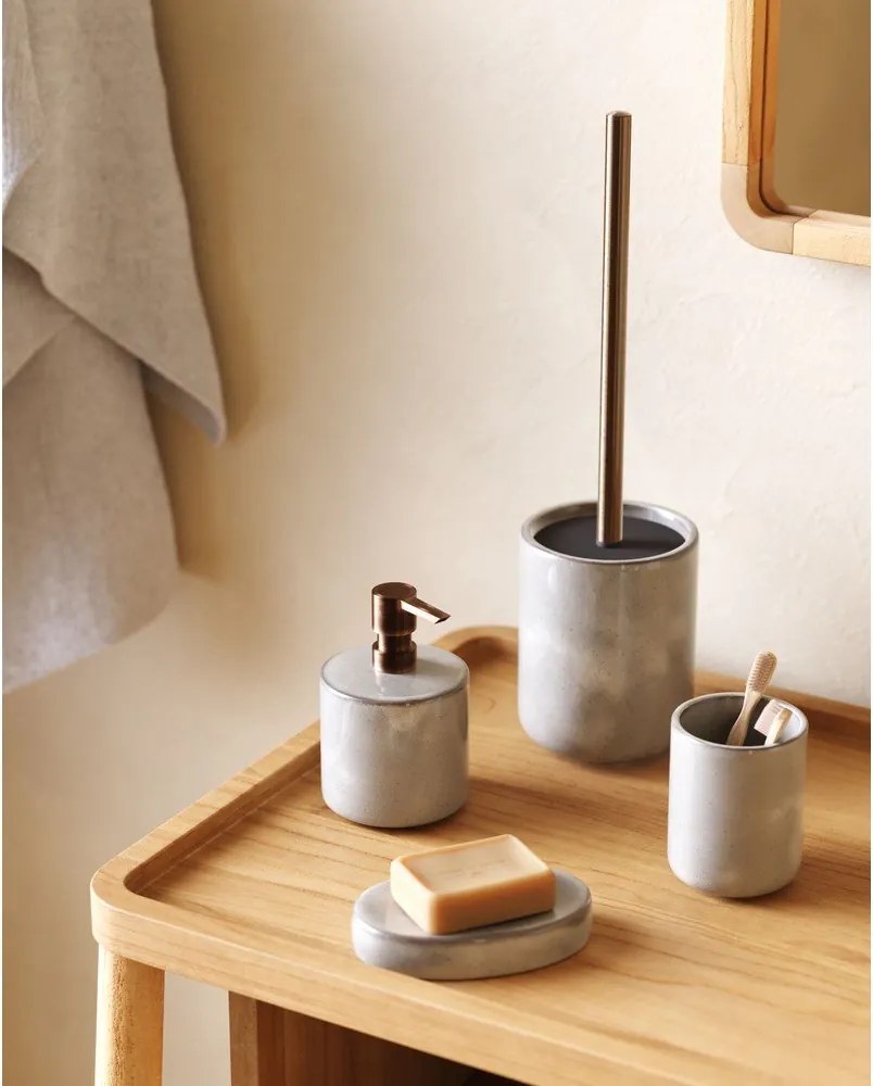 Világosszürke kerámia szappantartó Chavela – Kave Home