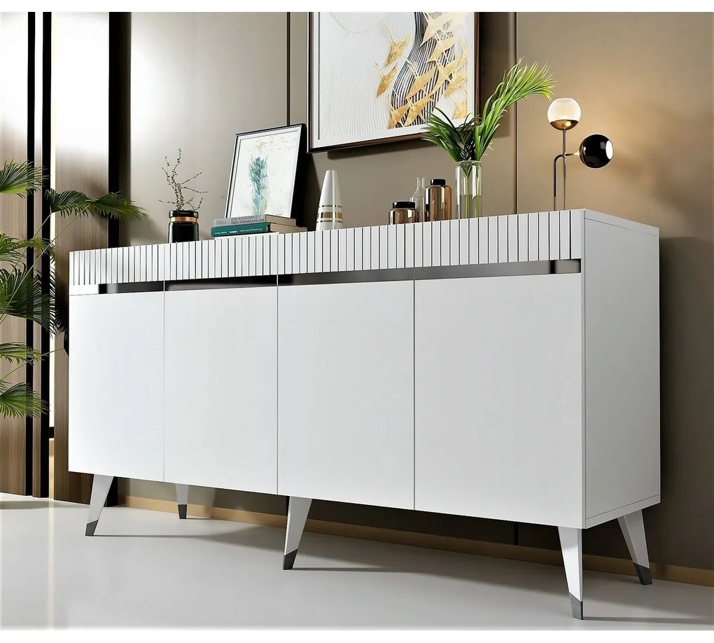 Defne White and Silver szekrény