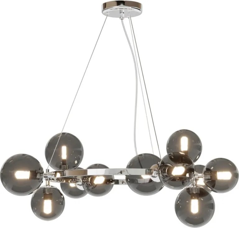 MAYTONI MOD545PL-11CH DALLAS Modern Függesztett Lámpa Króm, Füstös G9 IP20