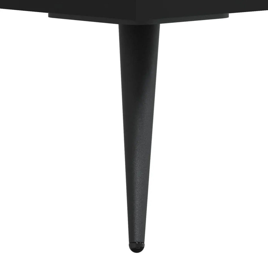 fekete szerelt fa polcos szekrény 34,5 x 32,5 x 90 cm