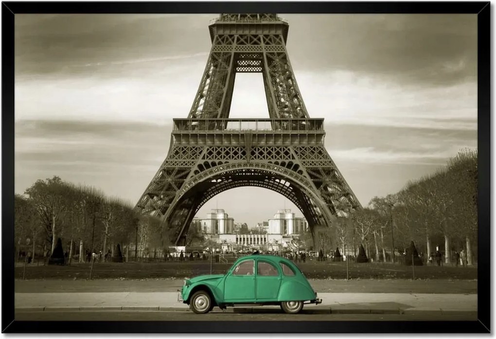 Poszterek keretben 60x40 Smaragd autó