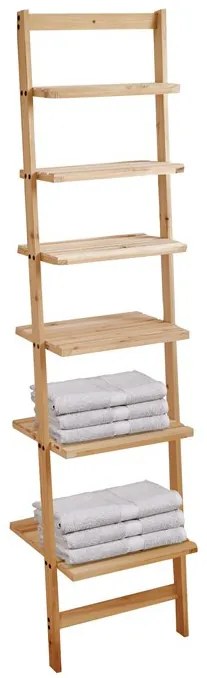 Polclétra Natúr Fenyőből 6 polccal DR-N131