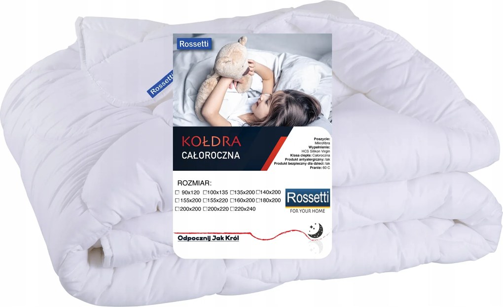 Antiallergén Egész Éves Paplan 140x200 Meleg A