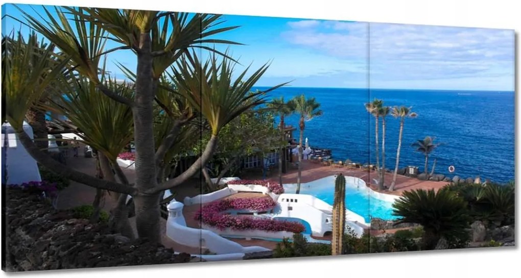 Vászonkép 180x90 Pálmafák a tengerparton