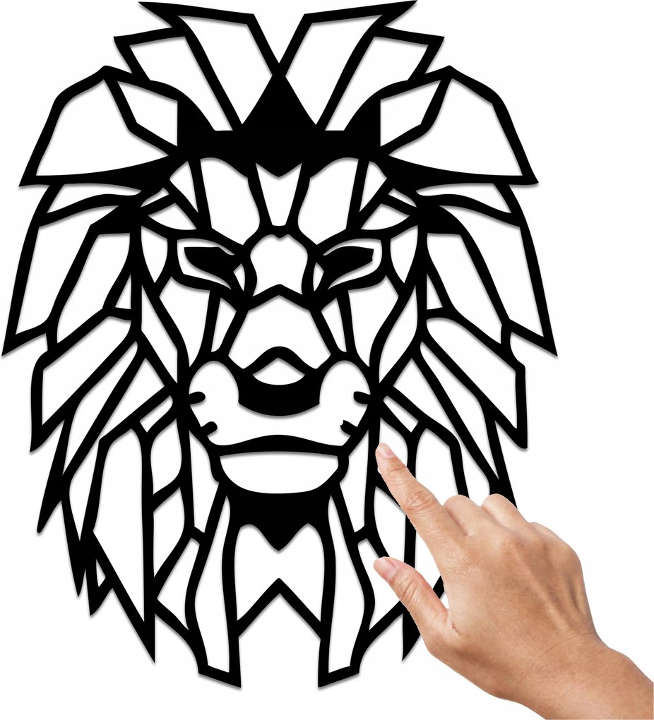 Geometrikus Dekoráció Falra Oroszlán Geometrikus Állat Fa Dekoráció