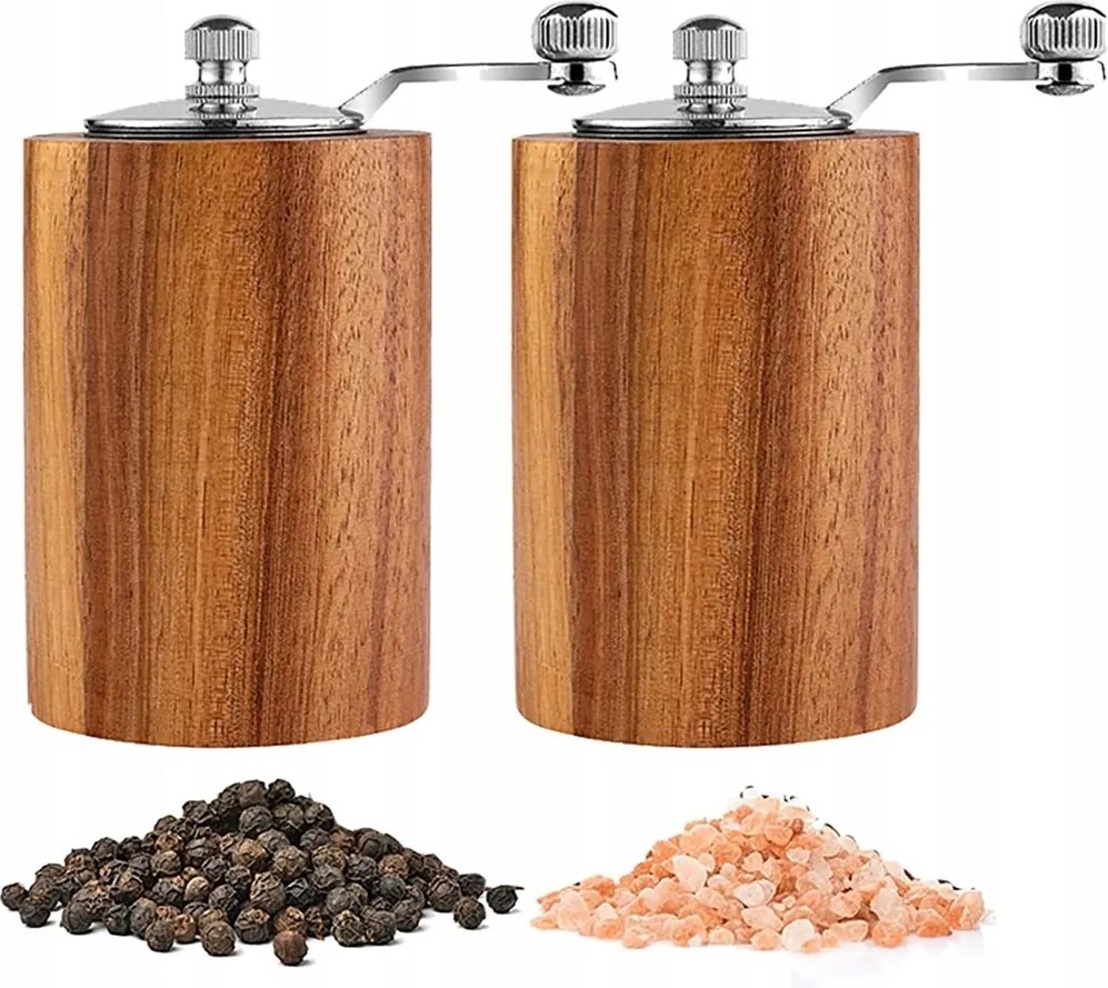 2db-Kézi só- és borsdaráló szett