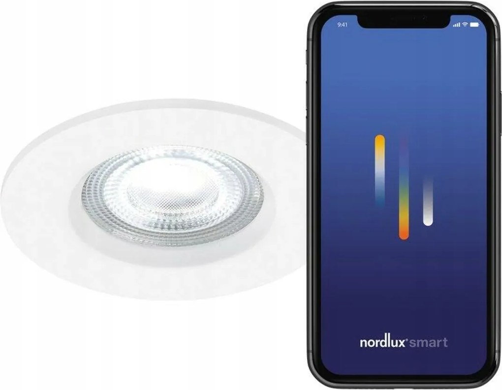 Nordlux Don Smart Led okos süllyesztett lámpa, IP65, 8,5 cm, fehér