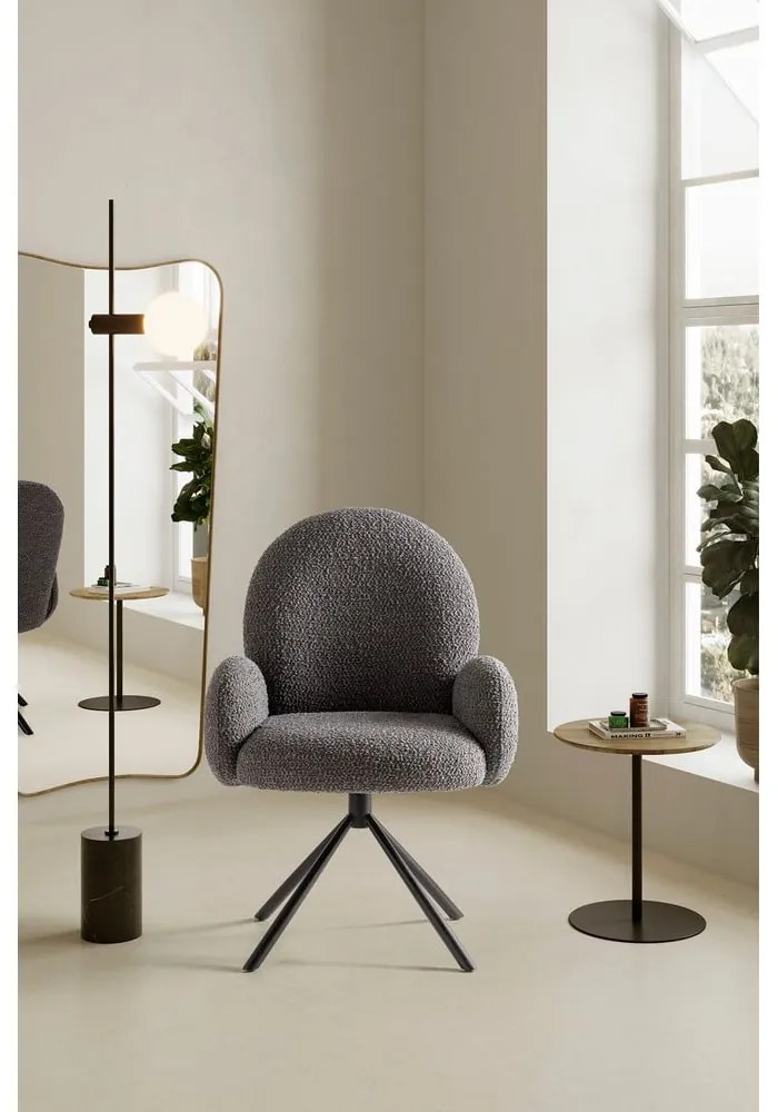 Sötétszürke fotel Dario – Marckeric