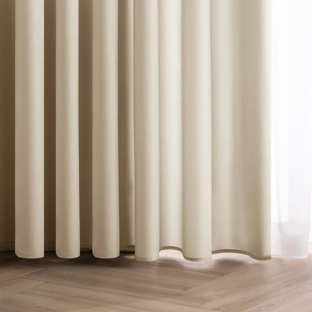 Krémszínű dimout (részleges sötétítő) függöny 140x270 cm Carli – Restilo
